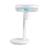 پنکه رو میزی قابل حمل USB قابل شارژ با چراغ LED DP-7632