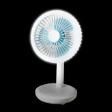 پنکه رو میزی قابل حمل USB قابل شارژ با چراغ LED DP-7632