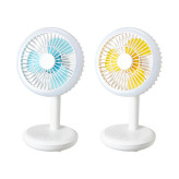 پنکه رو میزی قابل حمل USB قابل شارژ با چراغ LED DP-7632