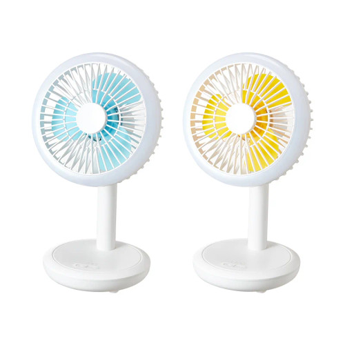 پنکه رو میزی قابل حمل USB قابل شارژ با چراغ LED DP-7632