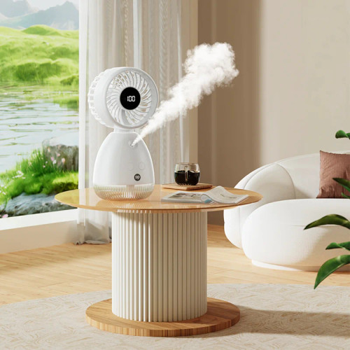 پنکه رو میزی مه پاش قابل حمل با نمایشگر LED DP-7647