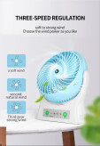 پنکه رومیزی شارژی 8 اینچی چراغ دار DP-7605
