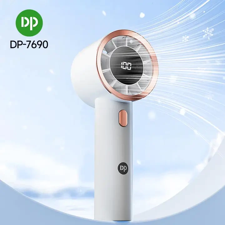 پنکه دستی پرسرعت DP-7690 با باتری 2000 میلی آمپرساعت