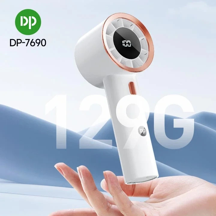 پنکه دستی پرسرعت DP-7690 با باتری 2000 میلی آمپرساعت